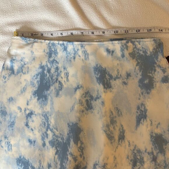 No‎ Boundaries Blue and White Tie Dye Circle Skirt Size Small - Picture 5 of 8